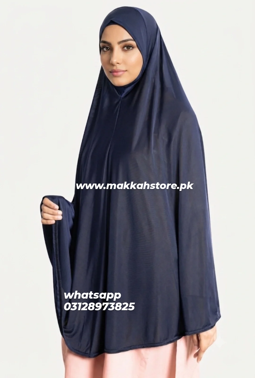 NAVY BLUE MAKHNA HIJAB